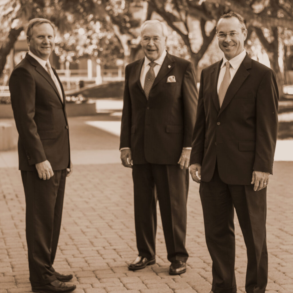 Attorneys Brendan Brandt, Bruce and Sean Varner