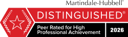 Martindale-Hubbell Peer Distinguished Rating